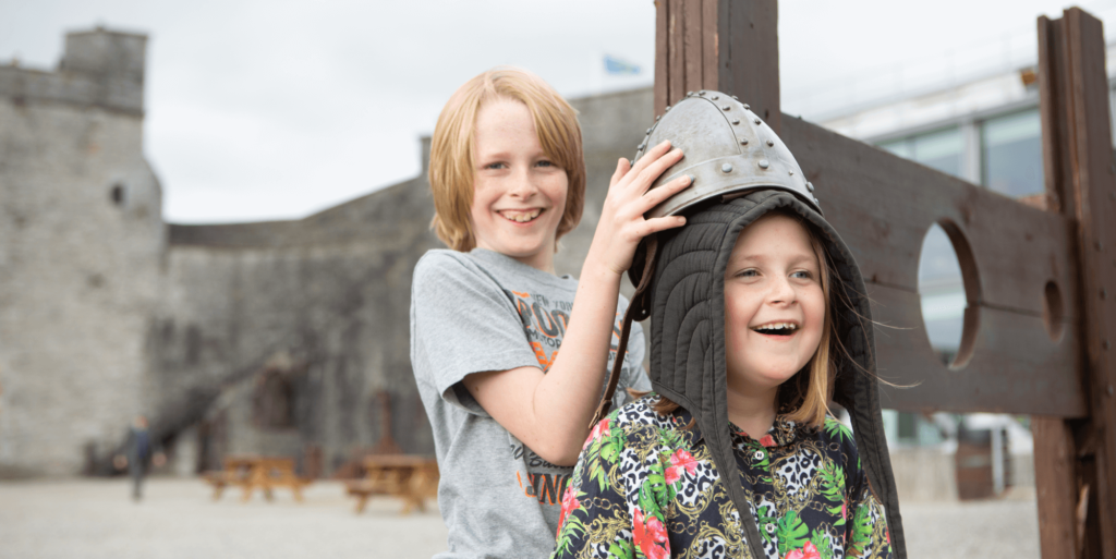 Children at King John's Castle Limerick
